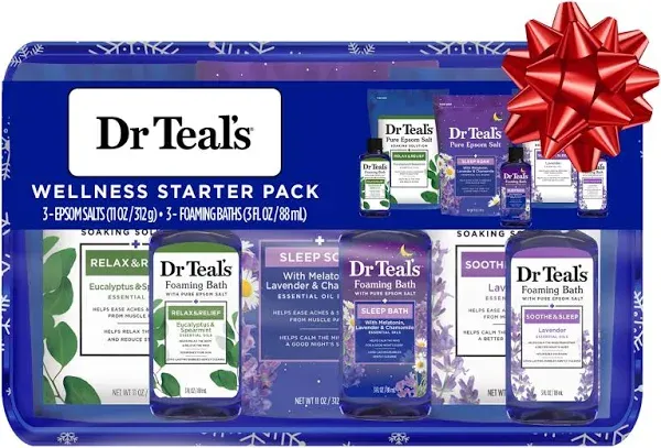 Dr Teal's Pure Epsom Salt Soak Trio Gift Set