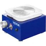 VEVOR 30W Mini Pottery Wheel for 2-Turntables 2.6 in. & 3.9 in. Ceramic Wheel Machine Blue