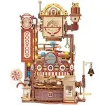 Rowood 3D Puzzles for Adults, Marble Run Wooden Model Kits for Adults, DIY STEM Mechanical Building Set, Birthday for Teens Boys Age 14+ - Chocolate Factory