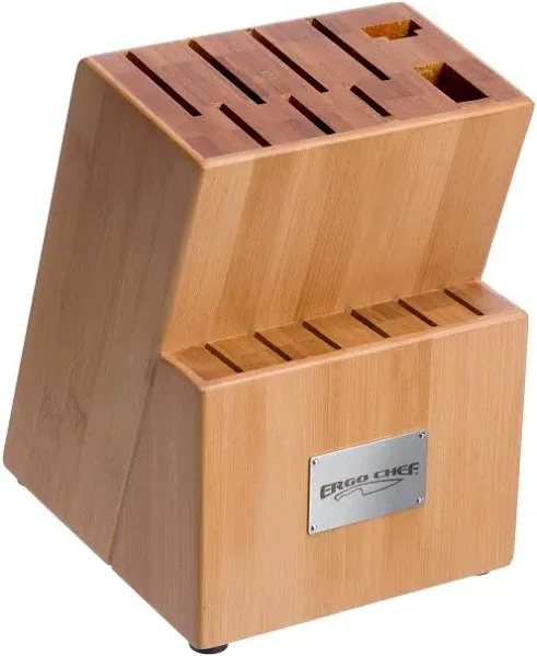 Ergo Chef Crimson Series 15 Slot Bamboo Knife Storage Block