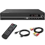 DVD Player,Foramor HDMI DVD Player for TV Support 1080p Full HD with HDMI Cable Remote Control USB Input Region Free Home DVD Players