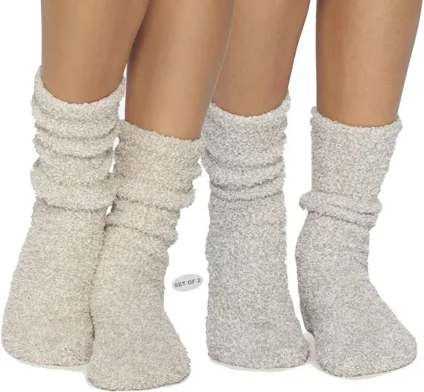 Barefoot Dreams CozyChic Women Heathered Socks Crew Socks