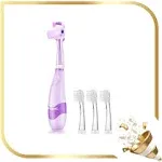 Papablic ARYA Toddler Sonic Electric Toothbrush for Ages 1-3 Years 4 Heads, Purple Unicorn