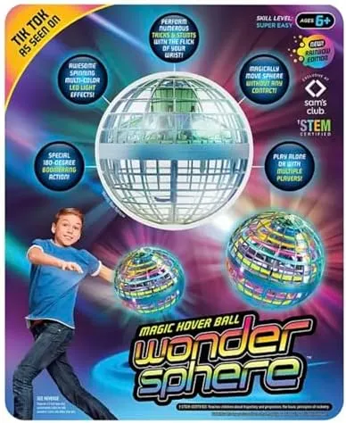 Wonder Sphere Magic Hover Ball Rainbow Edition