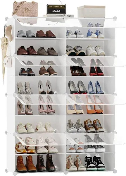 HOMICKER 32 Pair Shoe Rack Organizer