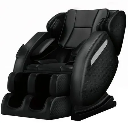 Real Relax Massage Chair Full Body Recliner with Zero Gravity Chair Air Pressure Bluetooth Heat and Foot Roller Included