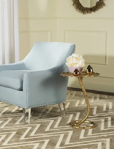 Safavieh Home Collection Justina Gold Foil Side Table