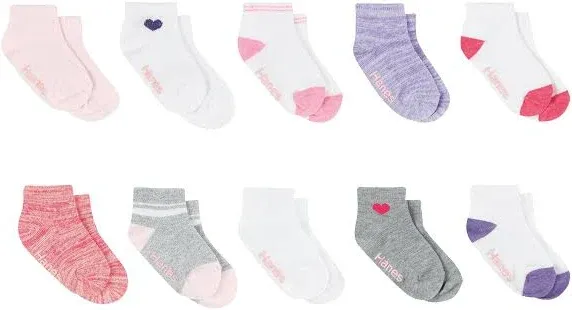 Hanes Toddler/Toddler Girls' Ankle Socks