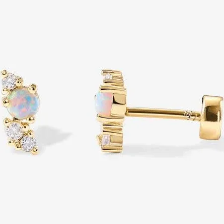 Opal Screw Back Studs