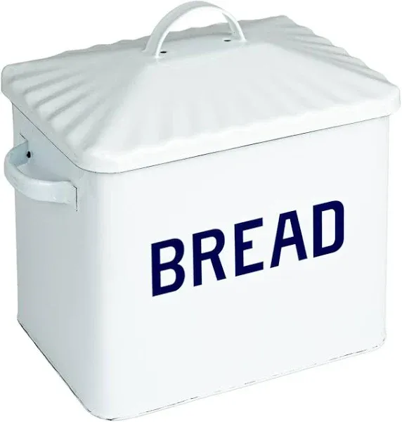 Creative Co-op Farmhouse Enameled Bread Box