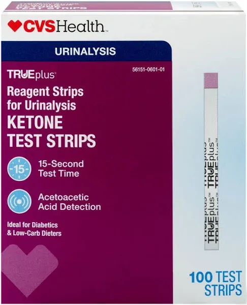 CVS Health Trueplus Reagent Strips For Urinalysis Ketone Test Strips (50 ct)