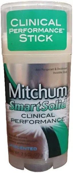 Mitchum Smart Solid Anti-Perspirant Deodorant Unscented