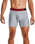 Under Armour Men's UA Tech 6" Boxerjock 2-Pack, Gray - 3XL