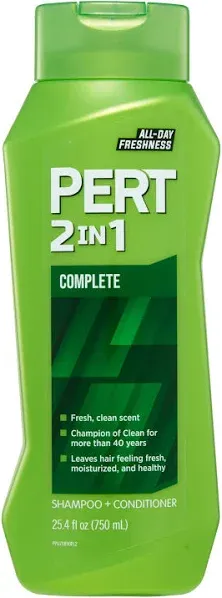 Pert Shampoo + Conditioner, 2 In 1, Complete 1.7 fl oz