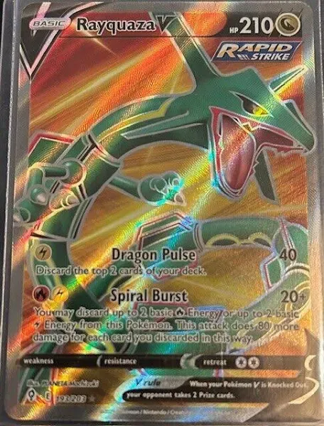 Rayquaza V (Full art) - SWSH07: Evolving Skies [Ultra Rare] | Ozzie Collectables