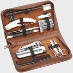 Royce Leather Travel & Groom Kit Tan