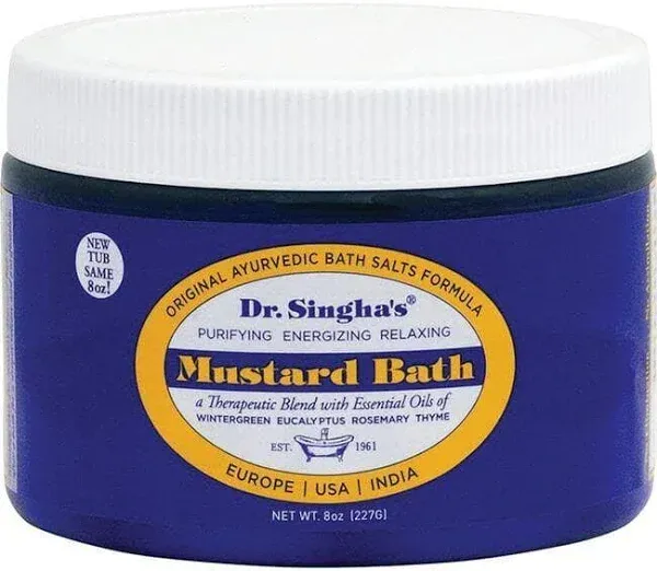 Dr Singha's Mustard Bath - 8 oz canister