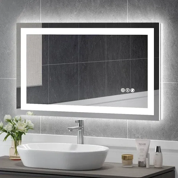 USHOWER 24x32 Inch Modern LED Bathroom Mirror