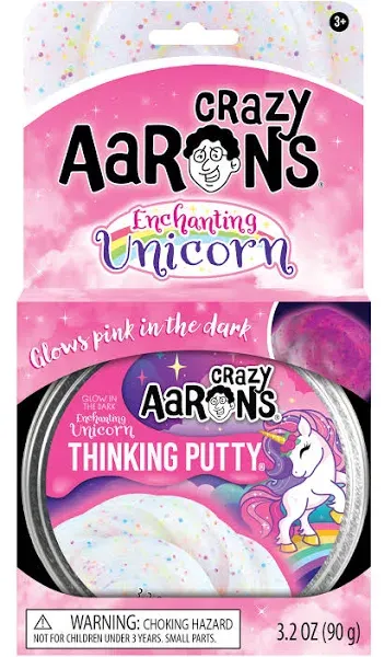 Enchanting Unicorn Glow-in-the-Dark Putty 4" Tin