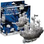 Bepuzzled Original 3D Crystal Puzzle Deluxe - Pirate Ship, Black - Fun yet challenging brain teaser that will test your skills and imagination, For Ages 12+