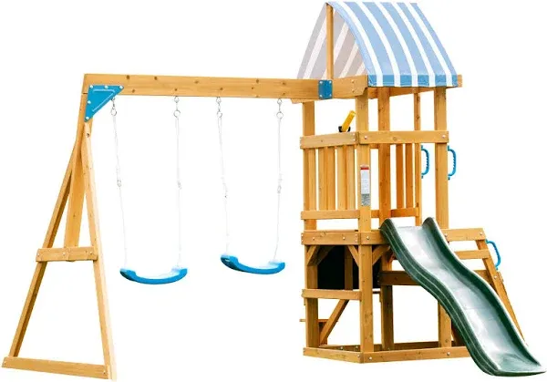 ROBUD Wooden Swing Sets for Backyard