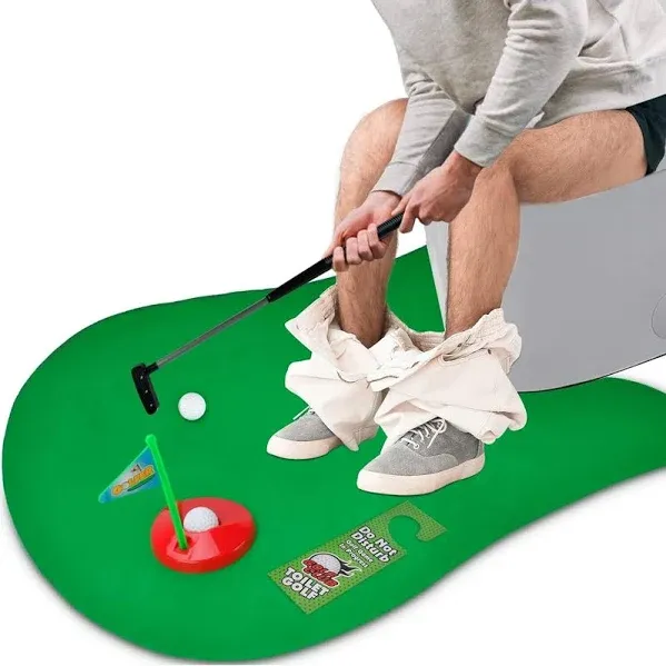 Lerturdy Dad Gifts Toilet Game Mini Golf Toy