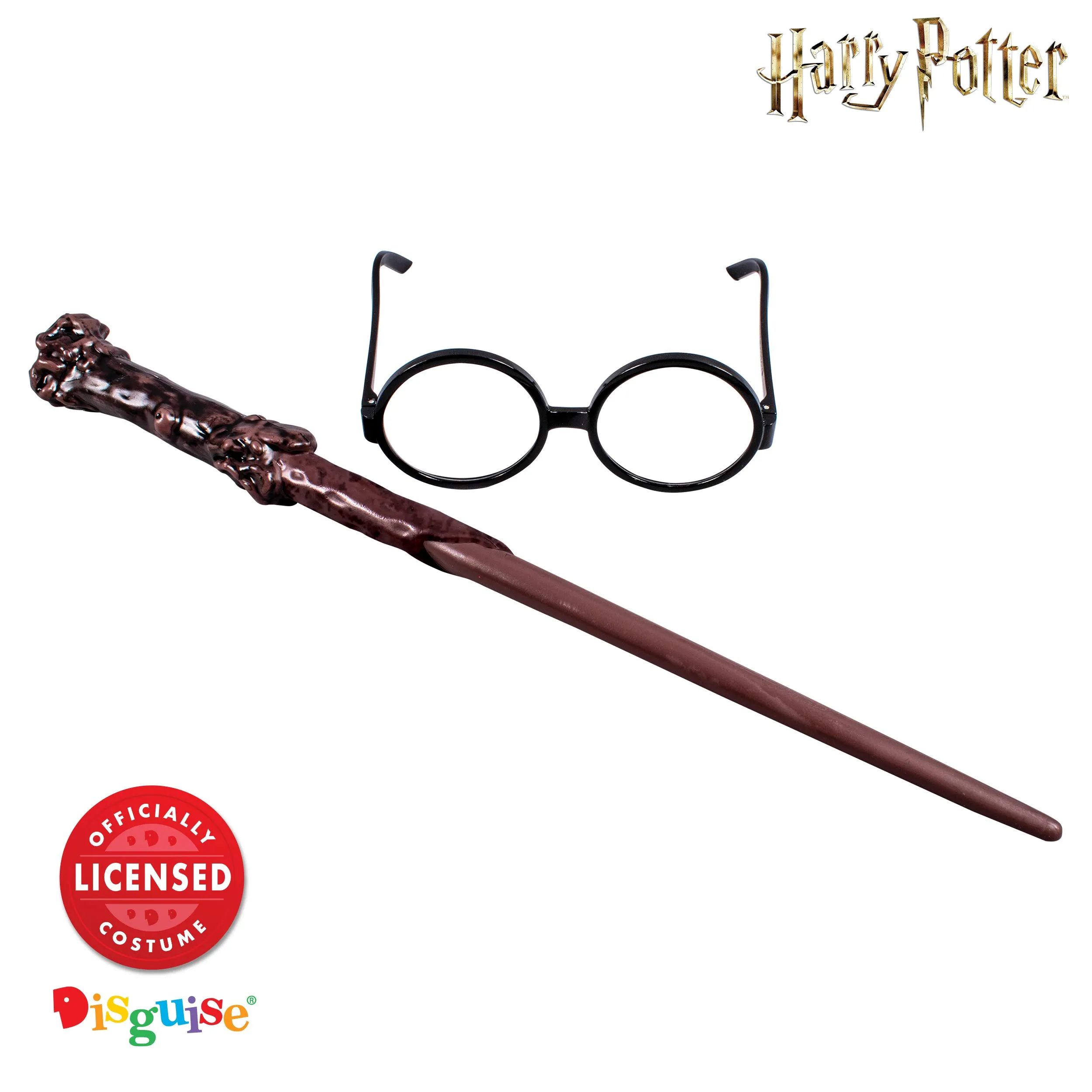 Harry Potter Wand and Glasses Set - Licensed - Costume Accessories - Child Teen