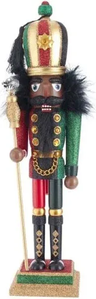 Kurt S. Adler 16.5-Inch Hollywood African American Nutcracker, Multi