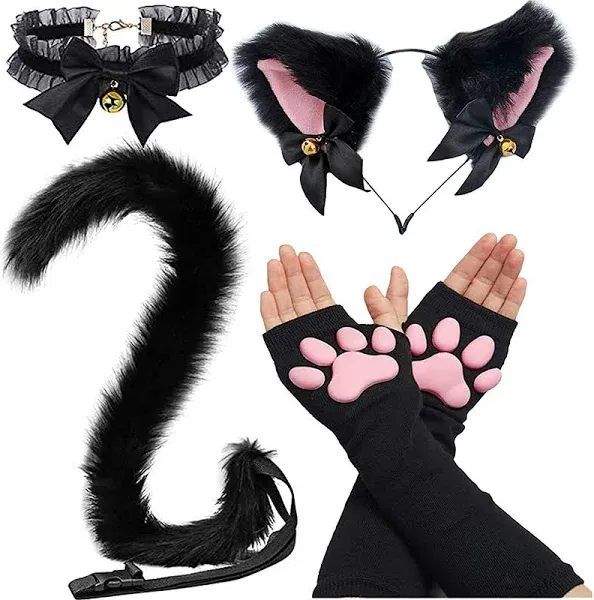 Girl Women SUPTEC Cute Cat Paw Stockings Cosplay