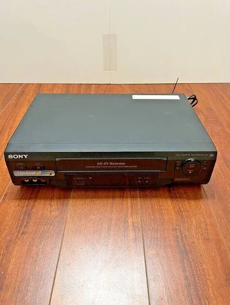 Sony SLV-N51 4-Head Hi-Fi Stereo VCR - Black Tested And Cleaned No Remote