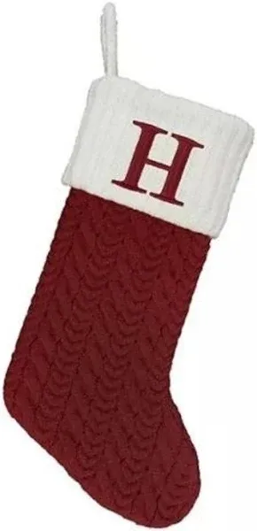 St. Nicholas Square 21-in Knit Monogram Christmas Stocking