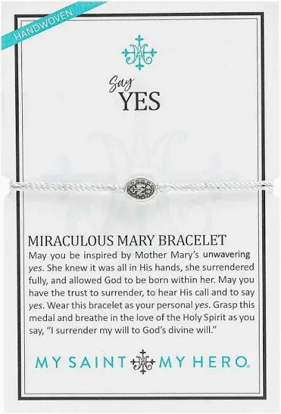 My Saint My Hero Say Yes Miraculous Mary Bracelet