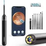 Ear Wax Removal, Ear Cleaner with Camera, Ear Wax Removal Tool Camera with 1080p, Otoscope with Light, Ear Wax Removal Kit with 6 Ear Pick, Ear Camera