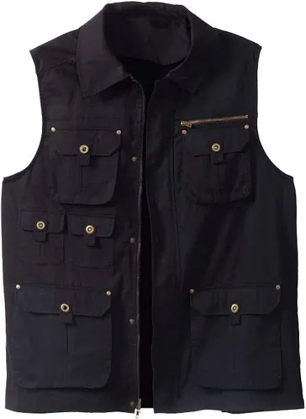 Boulder Creek Men's Big & Tall 9-Pocket Twill Utility Vest