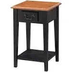 Leick Shaker Square End Table, Slate Black