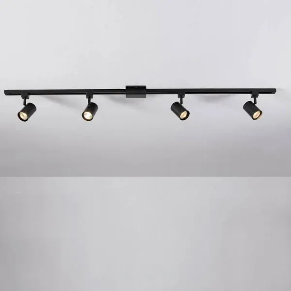 Tribeca 4-Light 56" Matte Black Track Lighting Kit - one size