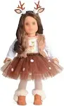 Sweet Dolly 18 Inches Doll Clothes Christmas Deer Costume Tutu Dress