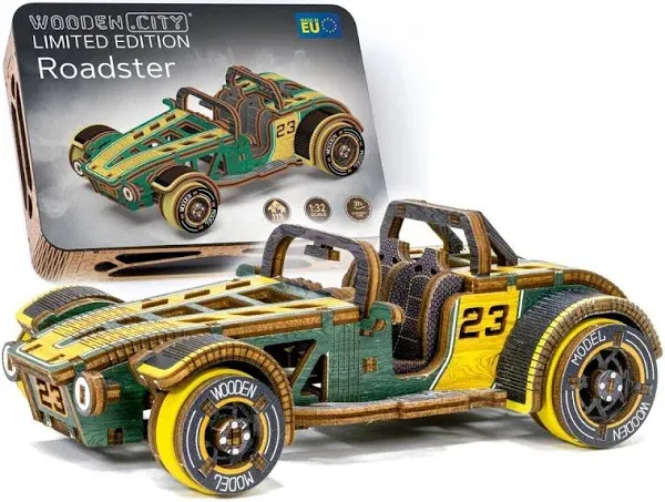 Wooden.City Roadster Limited Edition 3D Puzzles