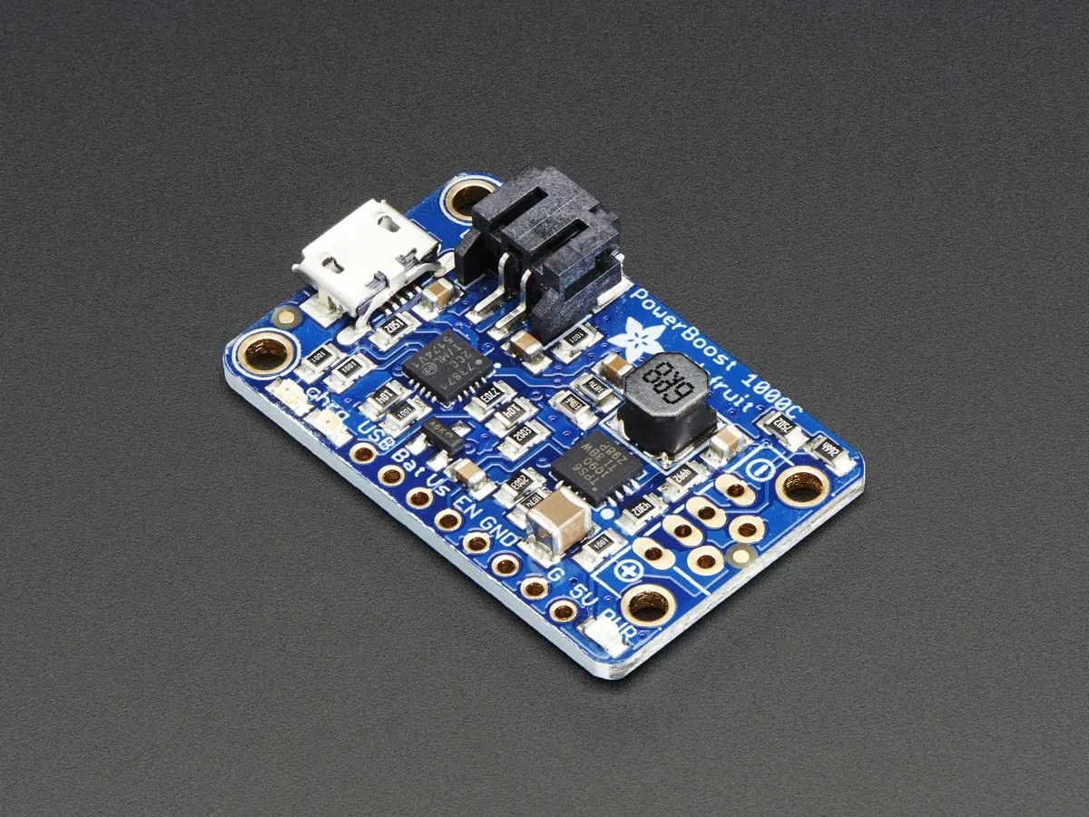 Adafruit PowerBoost 1000 Charger 5V Lipo USB Boost @ 1A 2465