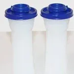 Tupperware Large Hourglass Salt and Pepper Shakers, Tokyo Blue