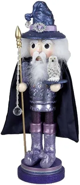 Retrospective Purple Wizard Nutcracker - Limited Edition 18-Inch Decor