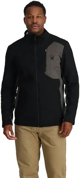 Spyder Men's Bandit Zip Fleece Ski Base Layer Jacket