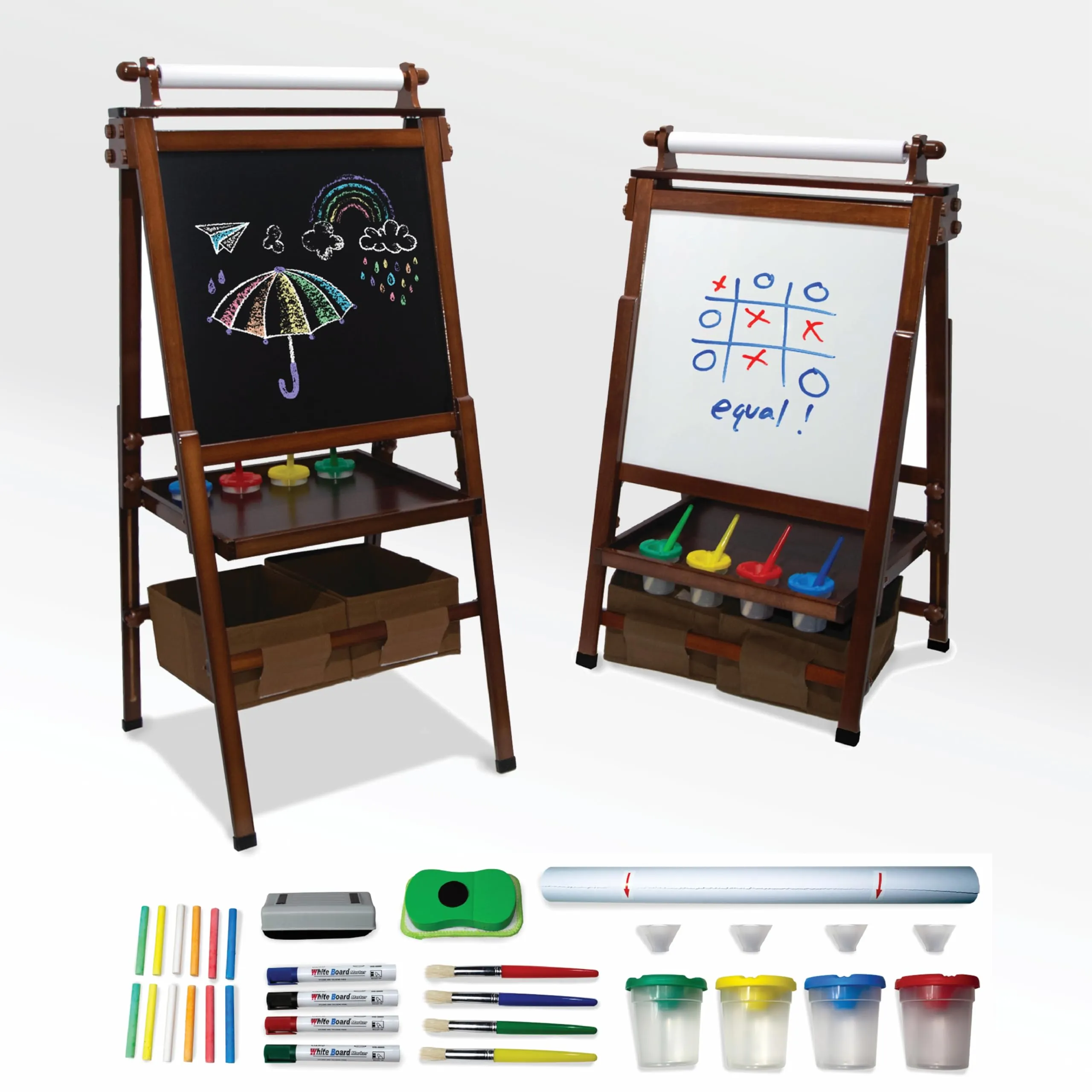 Kidloot Large All-in-One Double Sided Magnetic Height Adjustable Art Easel