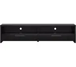 Fernbrook TV Stand for TVS Up to 85" - Black Wood Grain