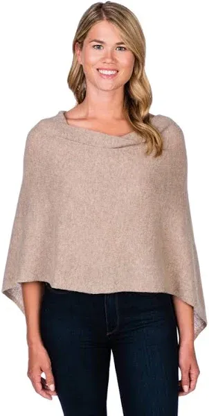 100% Cashmere Dress Topper Poncho Alashan Cashmere Claudia Nichole