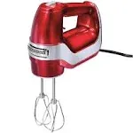 Hamilton Beach Professional 5-speed Hand Mixer, Red