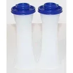 Tupperware Large Hourglass Salt and Pepper Shakers, Tokyo Blue