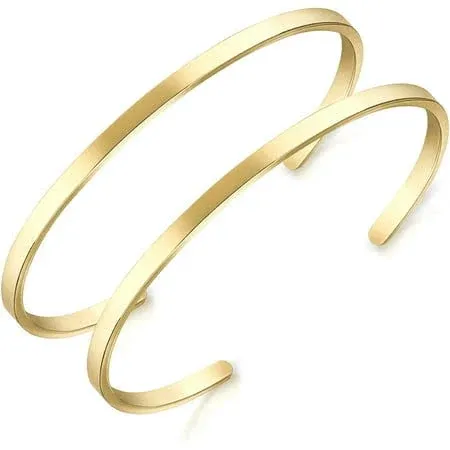 18K Gold Plated Oval Love Bracelet