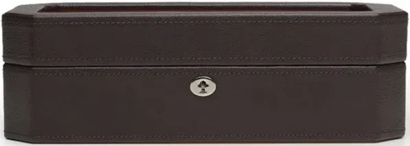 Wolf 1834 Windsor Brown Leather 10 Piece Watch Box 458406