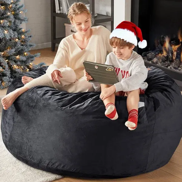 Codi Bean Bag Chair with Filler Included Comfy Large Beanbag Chairs for Adults, Memory Foam Added